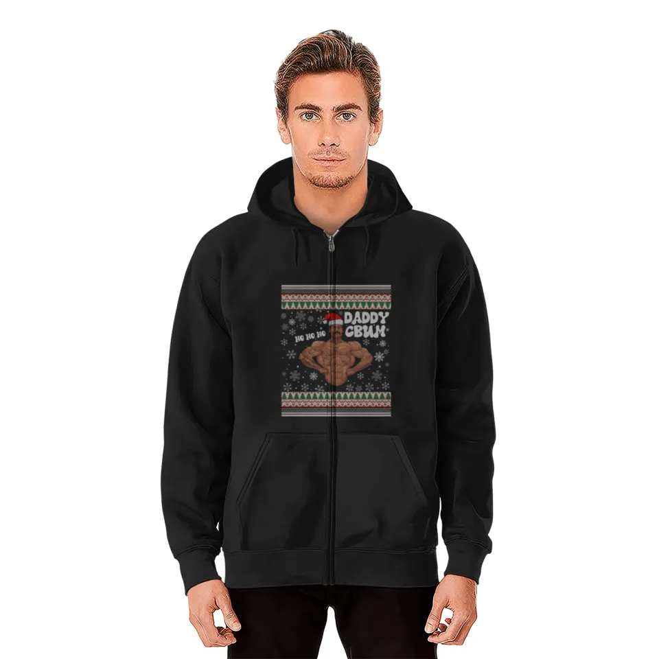 Chris Bumstead Zipped Hoodies - Daddy Cbum Christmas Edition 2 - Cbum Store 5a - Cbum Store